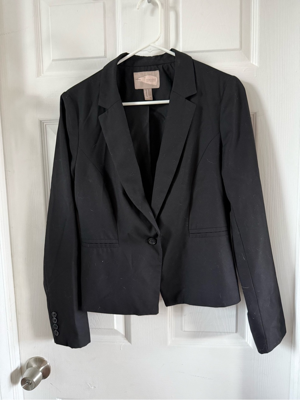 Forever 21 Black Single-Button Women's Blazer